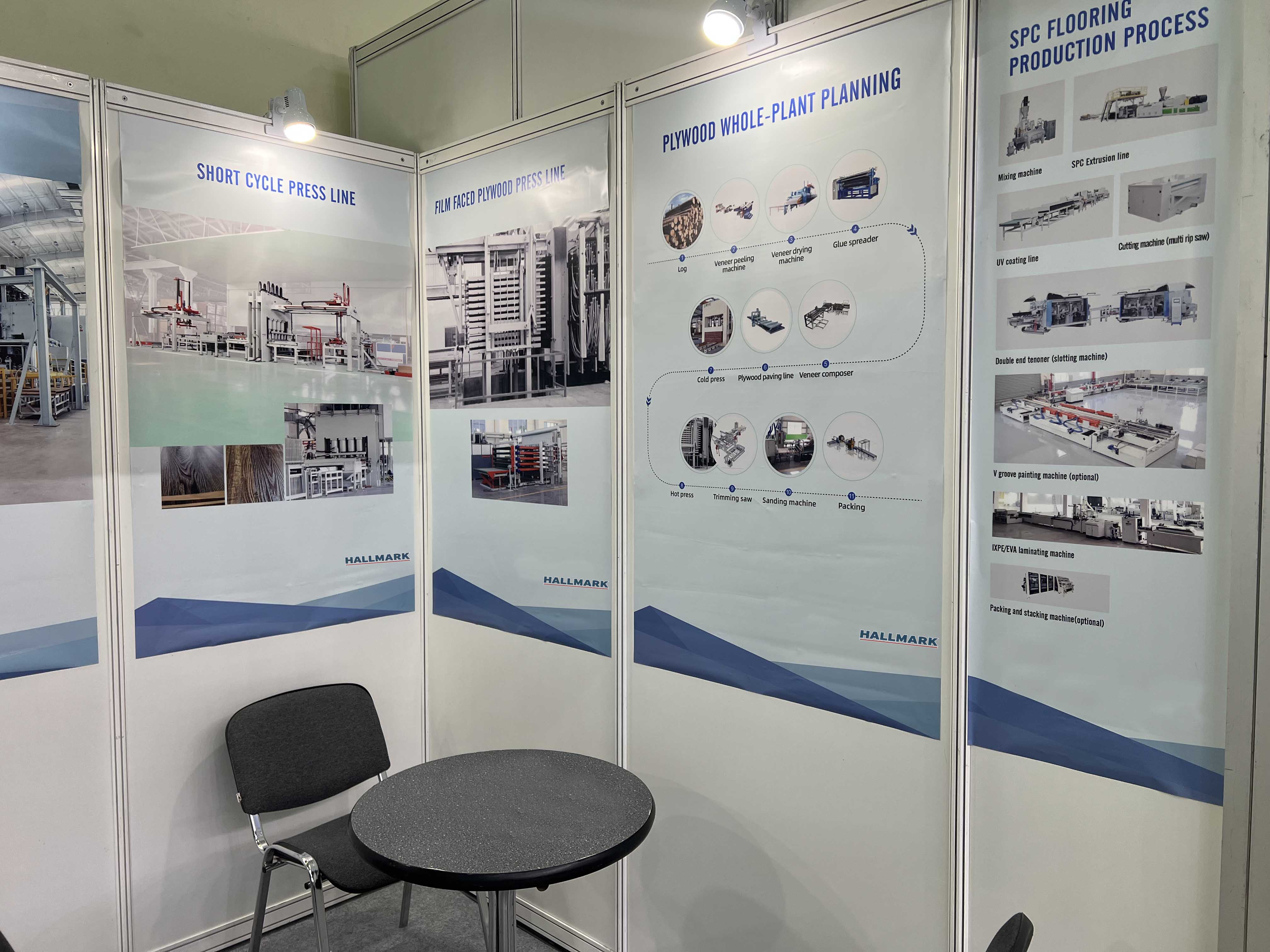 машина горячего прессования с коротким циклом